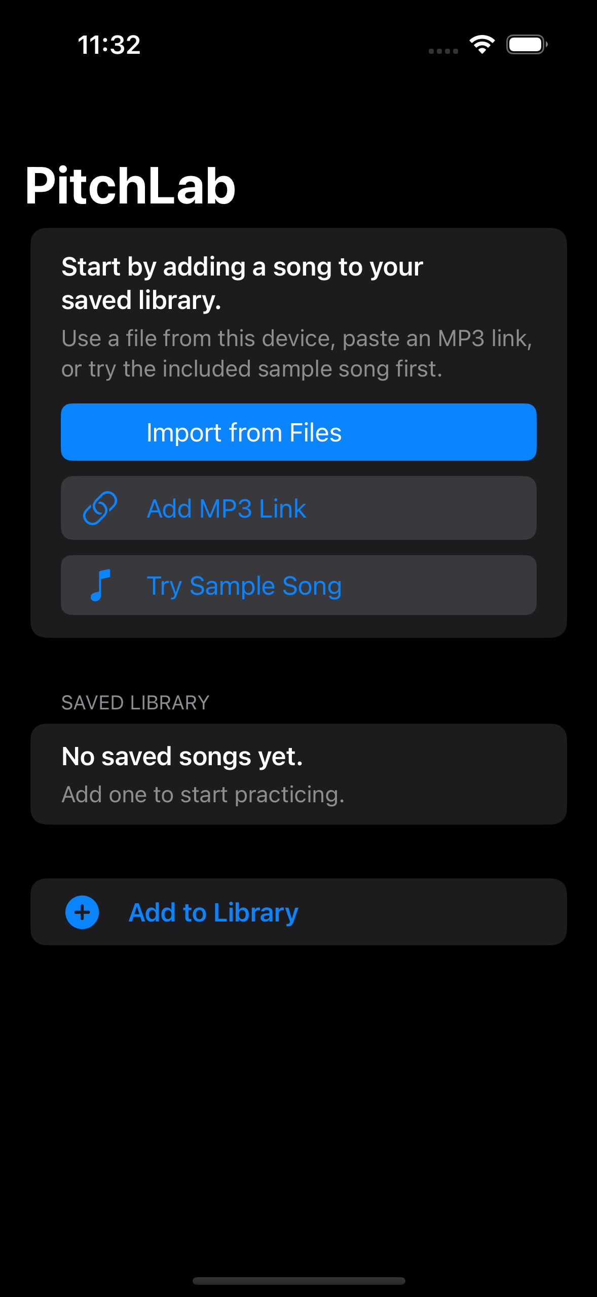 Start with one song