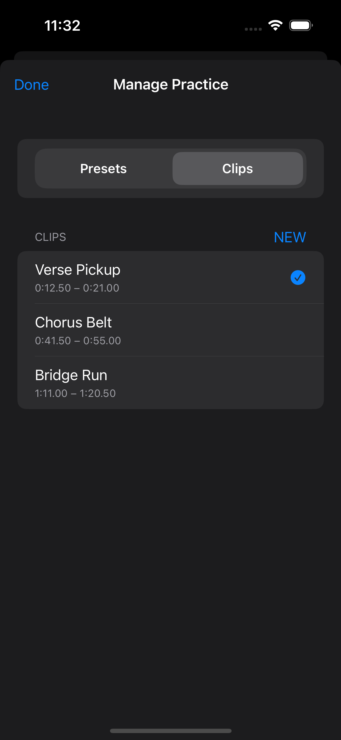 Focused clips